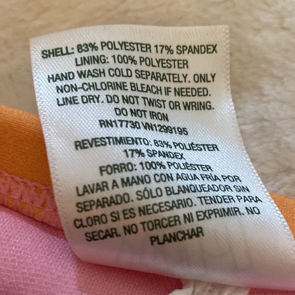 New Women  High Leg Cheeky Bikini Bottom - Wild Fable Pink/Orange/Yellow Tie-Dye - Picture 6 of 9